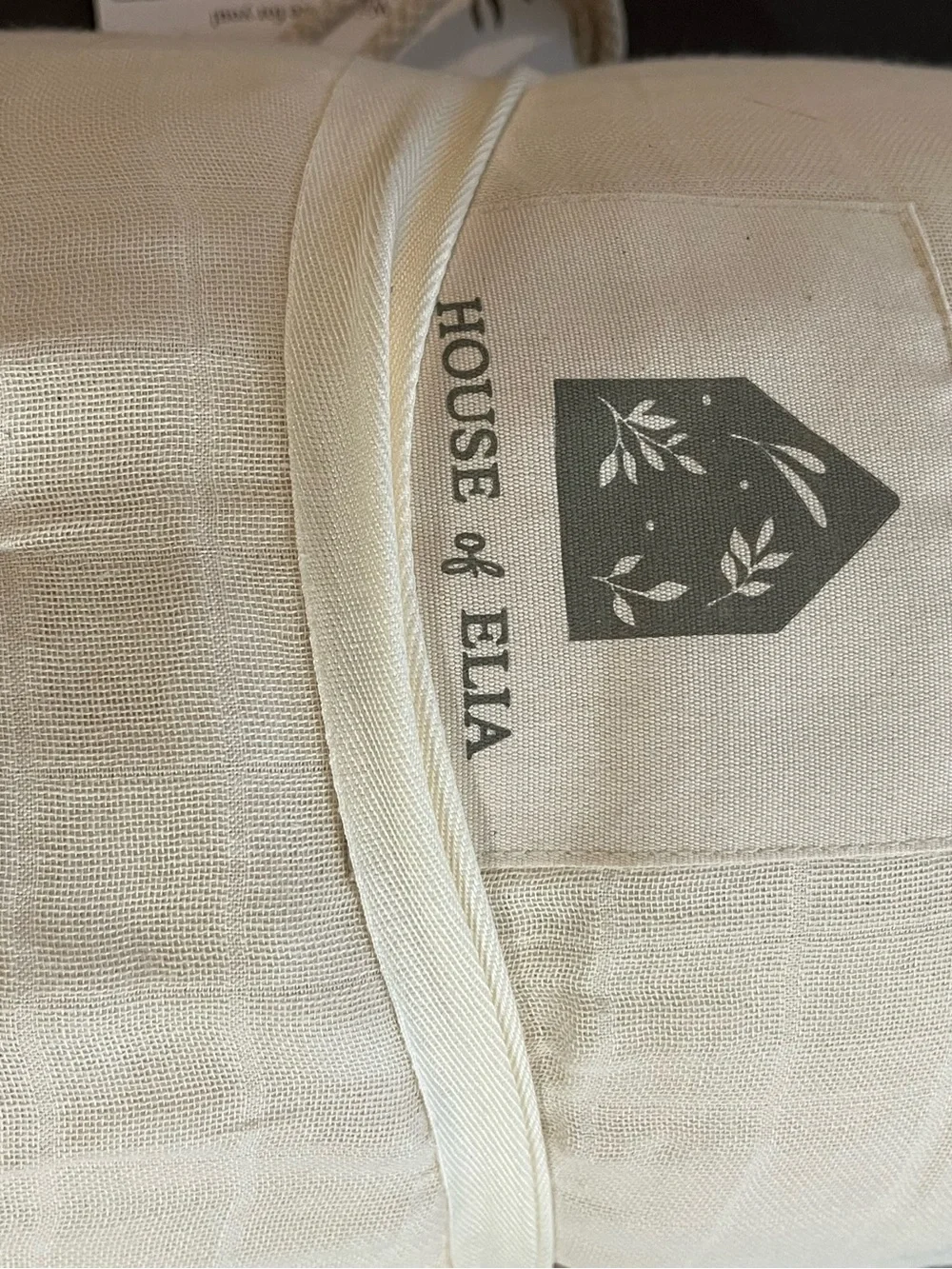 House of Ella Cream Organic Cotton Twin Bed Set NWT